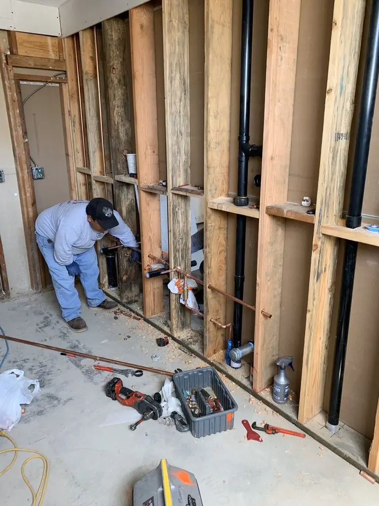 Commercial rough-in plumbing for Gas Line Repair in Fredericksburg